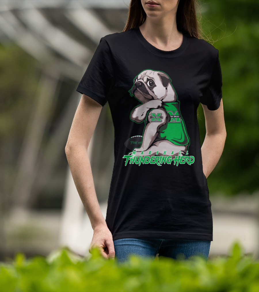 Marshall Thundering Herd Pug Mascot The Herd T-Shirt