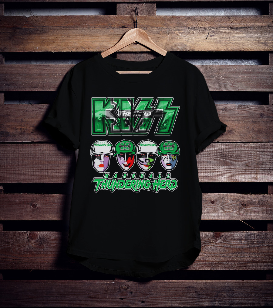 Kiss Marshall Thundering Herd The Herd Marshall Thundering Herd T-Shirt
