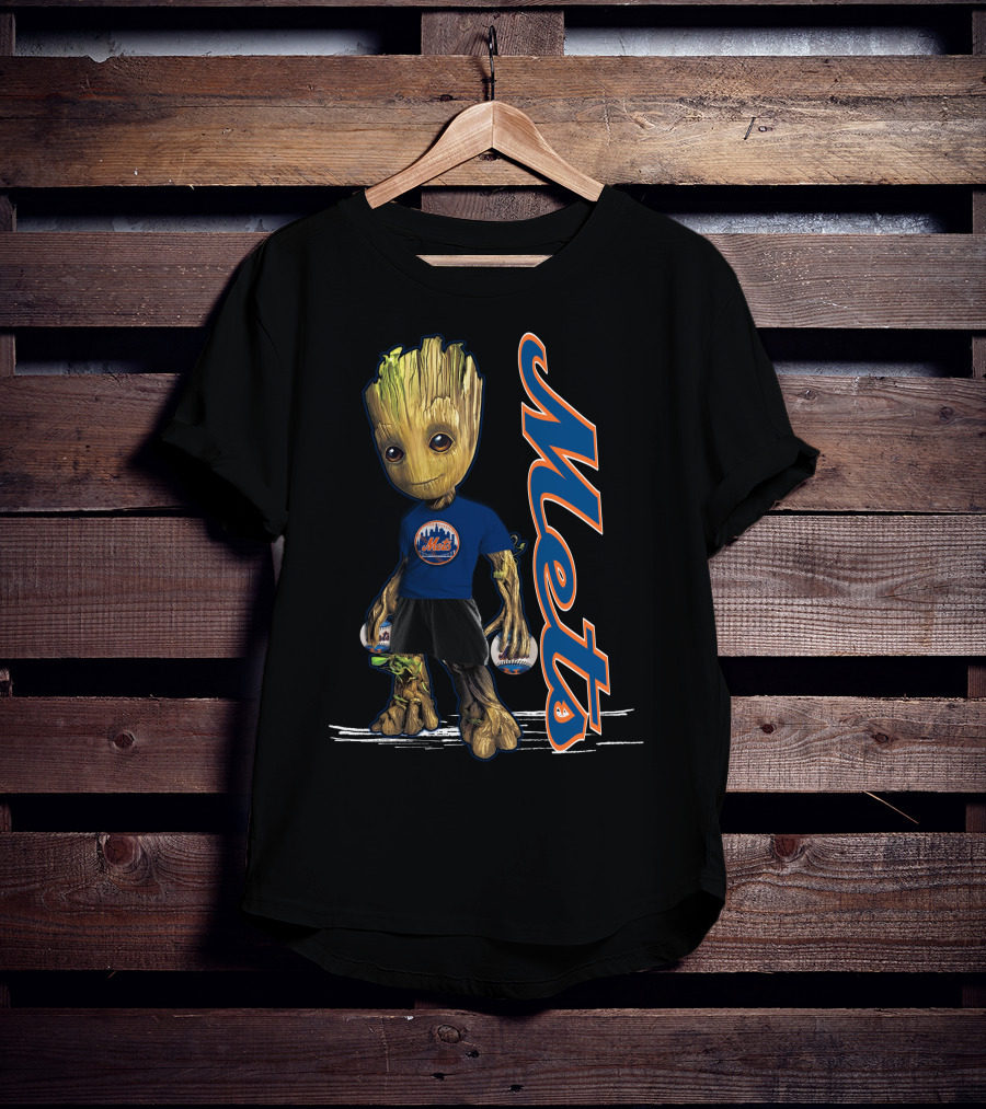 Groot Mets Baseball Fan New York Mets T-Shirt