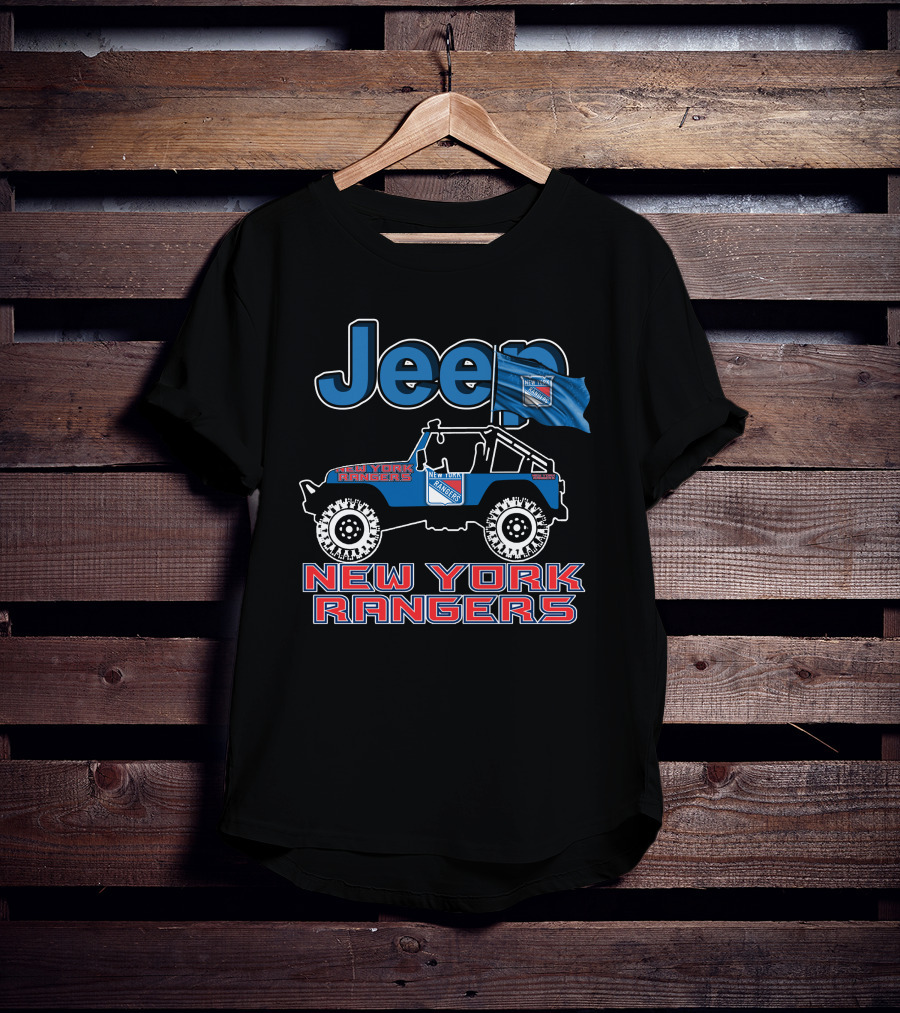 Jeep New York Rangers Off-Road Adventure Fan Gear T-Shirt