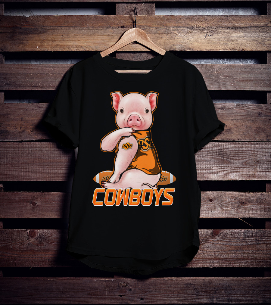 OSU Pig Cowboys Football Oklahoma State T-Shirt