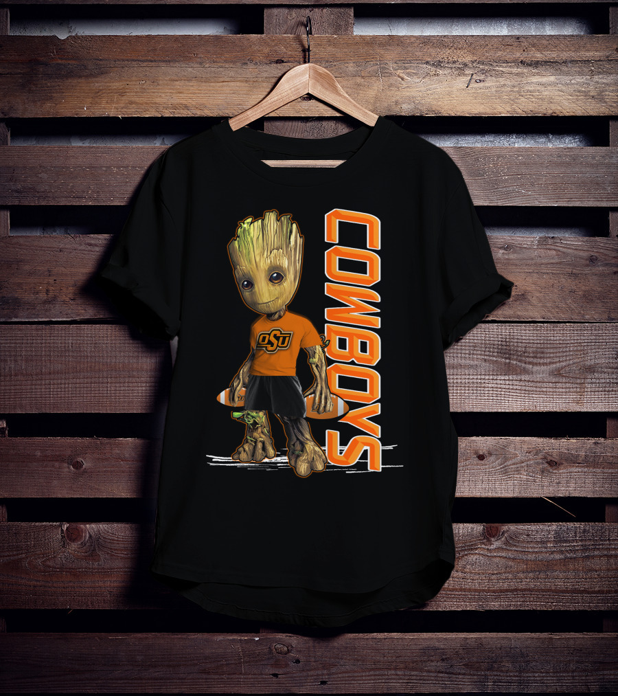 Groot OSU Cowboys Football Fan T-Shirt