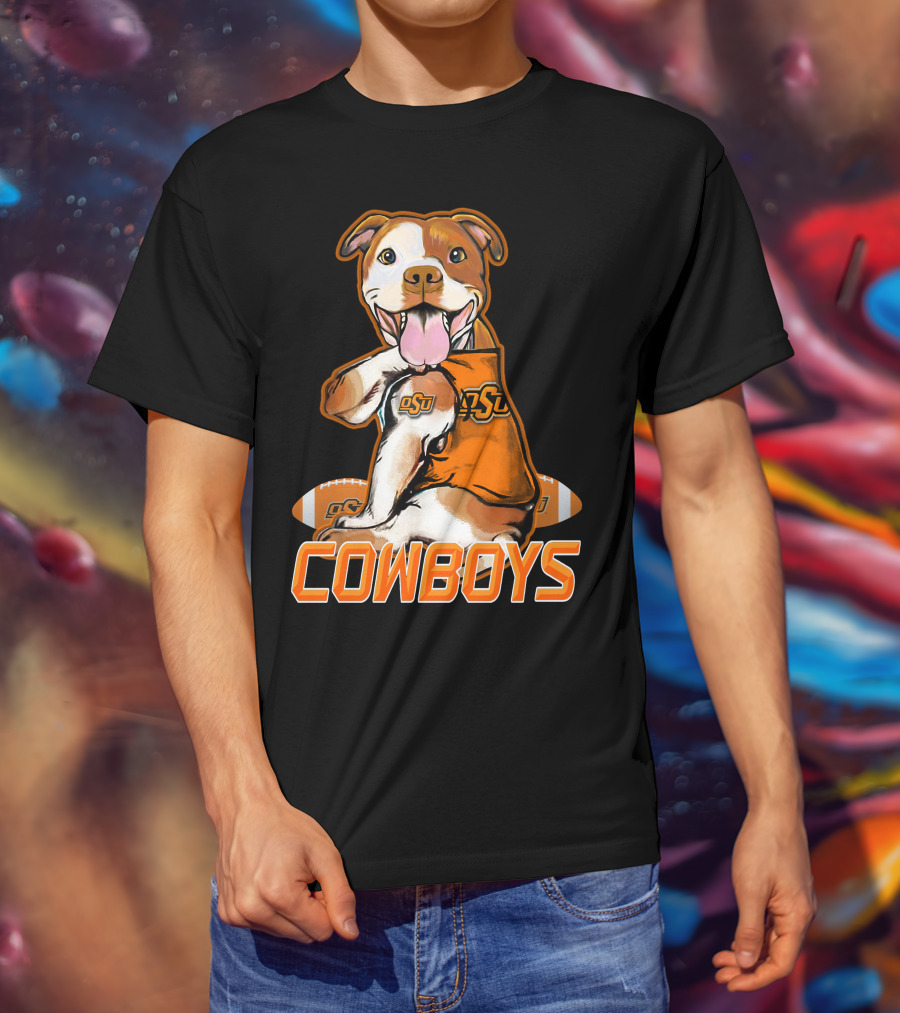 Pittbull OSU Cowboys Football Team Spirit T-Shirt