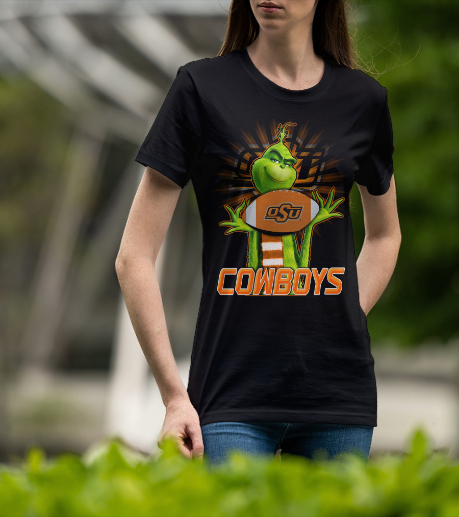 Grinch OSU Football Cowboys T-Shirt
