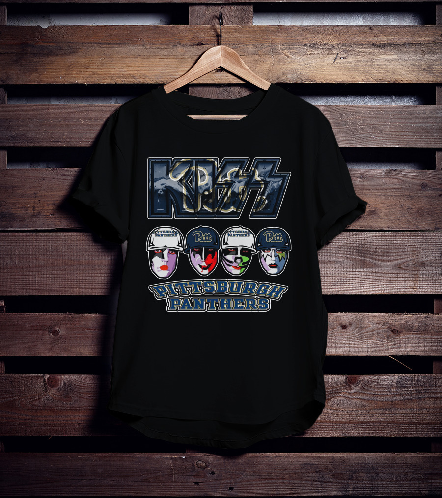 Kiss Pittsburgh Panthers Pitt Faces T-Shirt