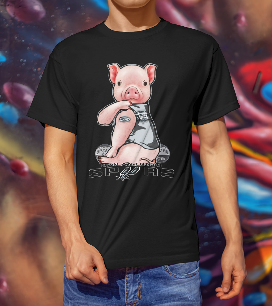 San Antonio Spurs Pig With Spurs T-Shirt