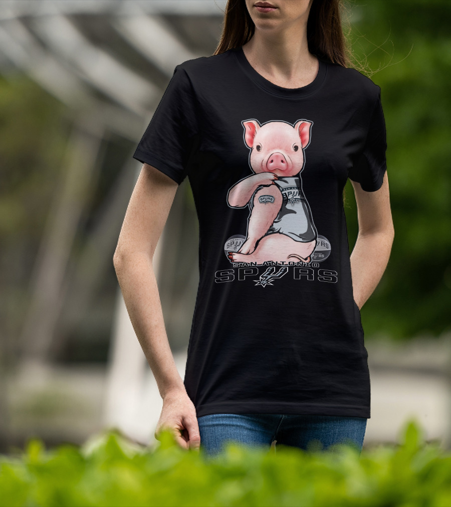 San Antonio Spurs Pig With Spurs T-Shirt