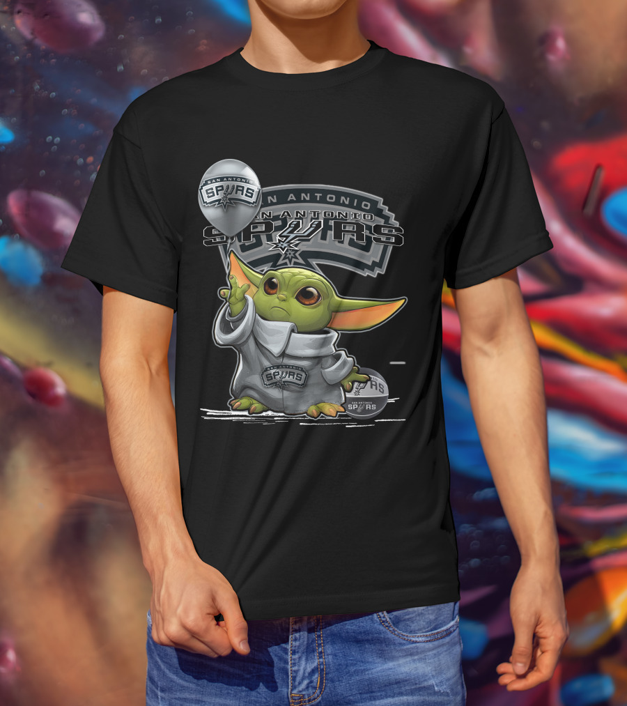 San Antonio Spurs Yoda Character T-Shirt
