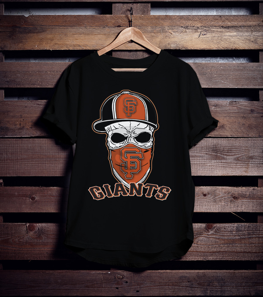 San Francisco Giants Skull Hat Bandana T-Shirt