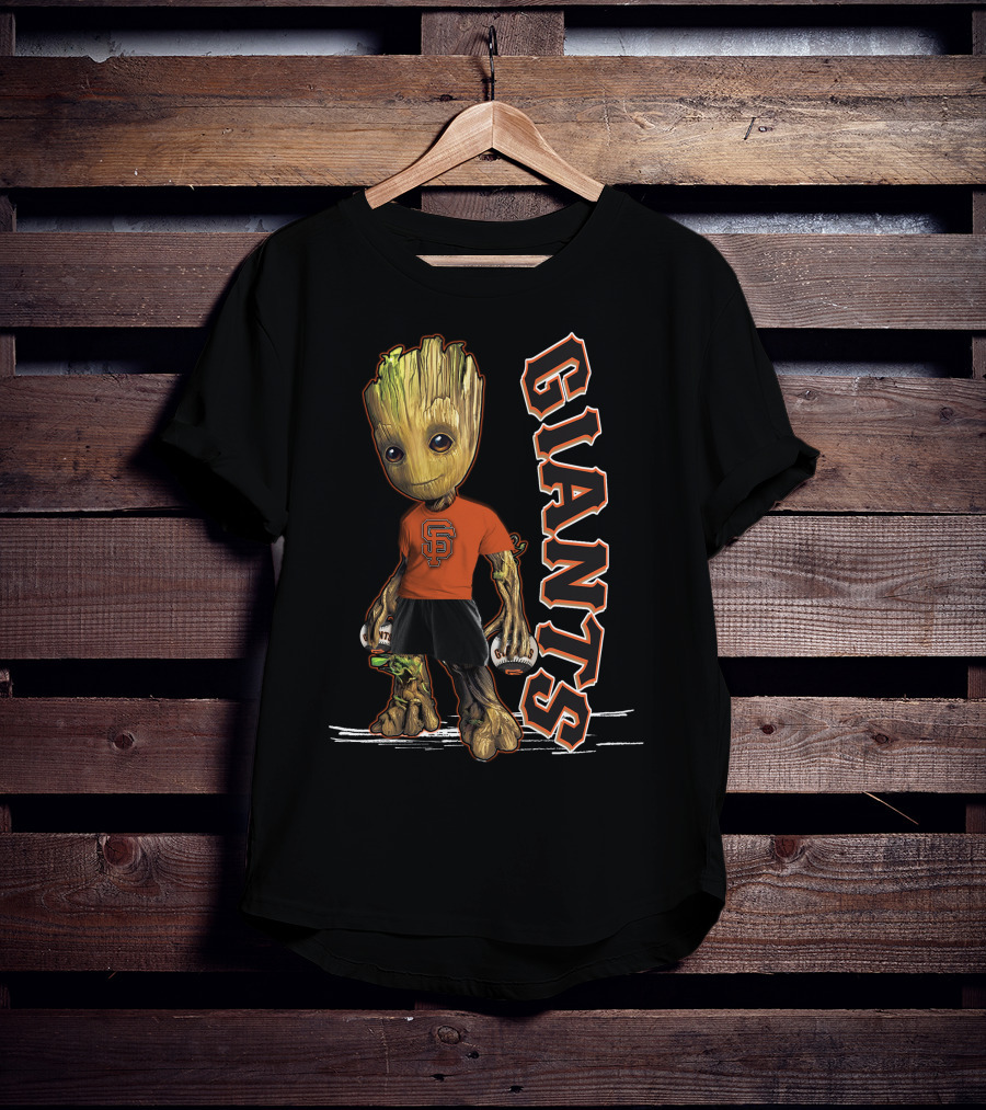 Groot San Francisco Giants Baseball Character Fan T-Shirt