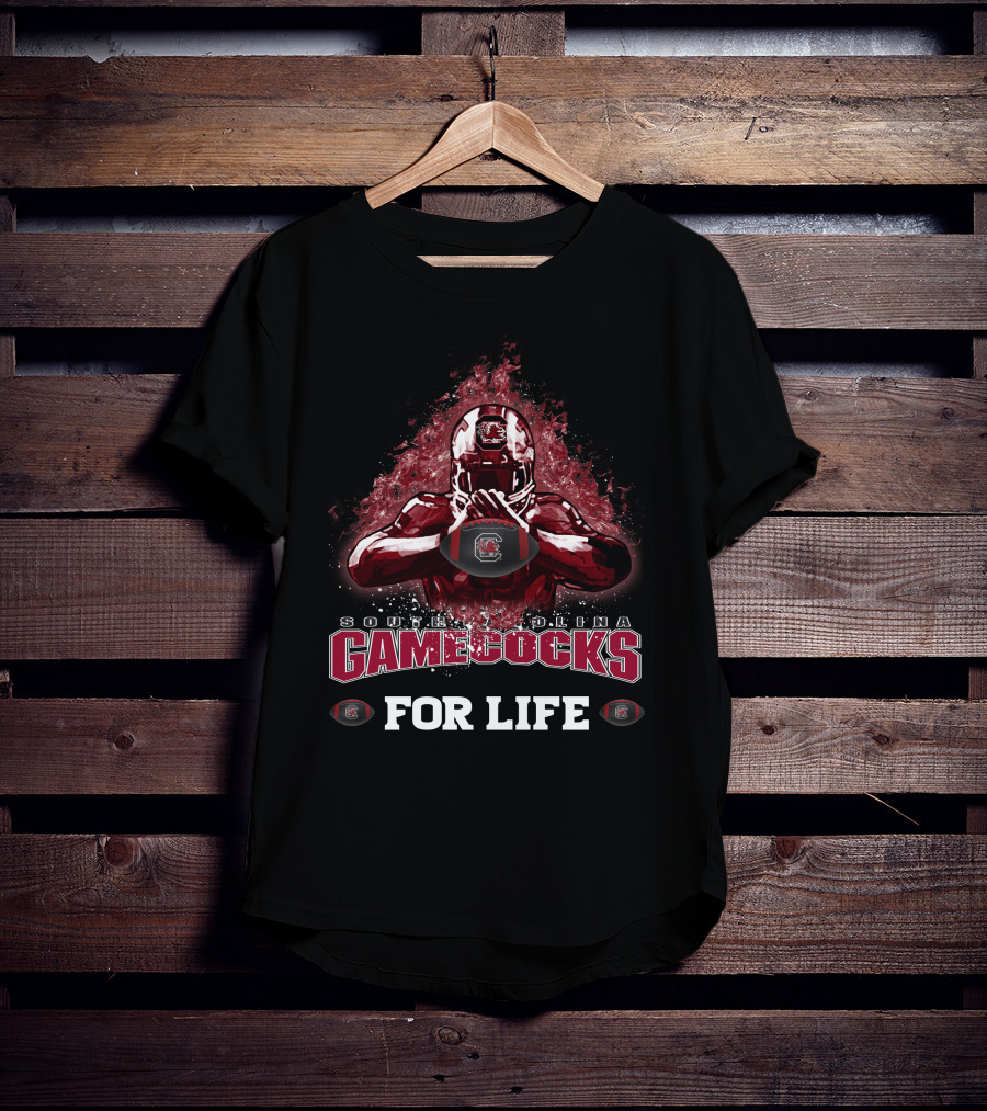 South Carolina Gamecocks Football For Life T-Shirt