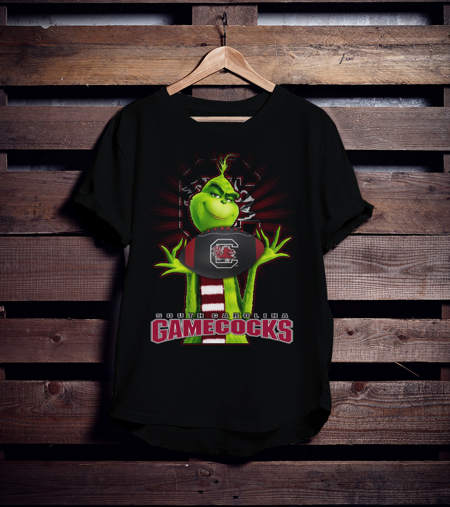 Grinch South Carolina Gamecocks Football Fan T-Shirt