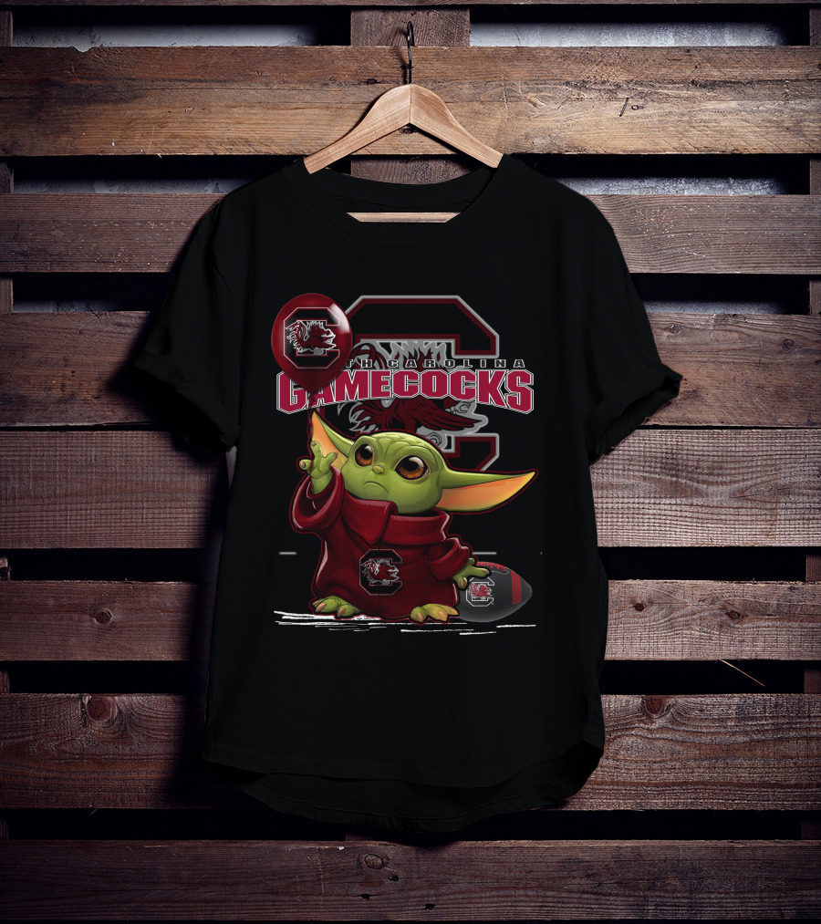 Yoda South Carolina Gamecocks Football Logo Balloon T-Shirt