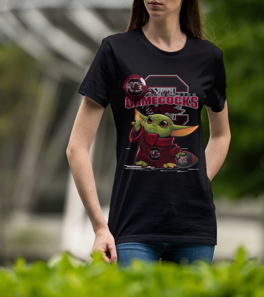 Yoda South Carolina Gamecocks Football Logo Balloon T-Shirt