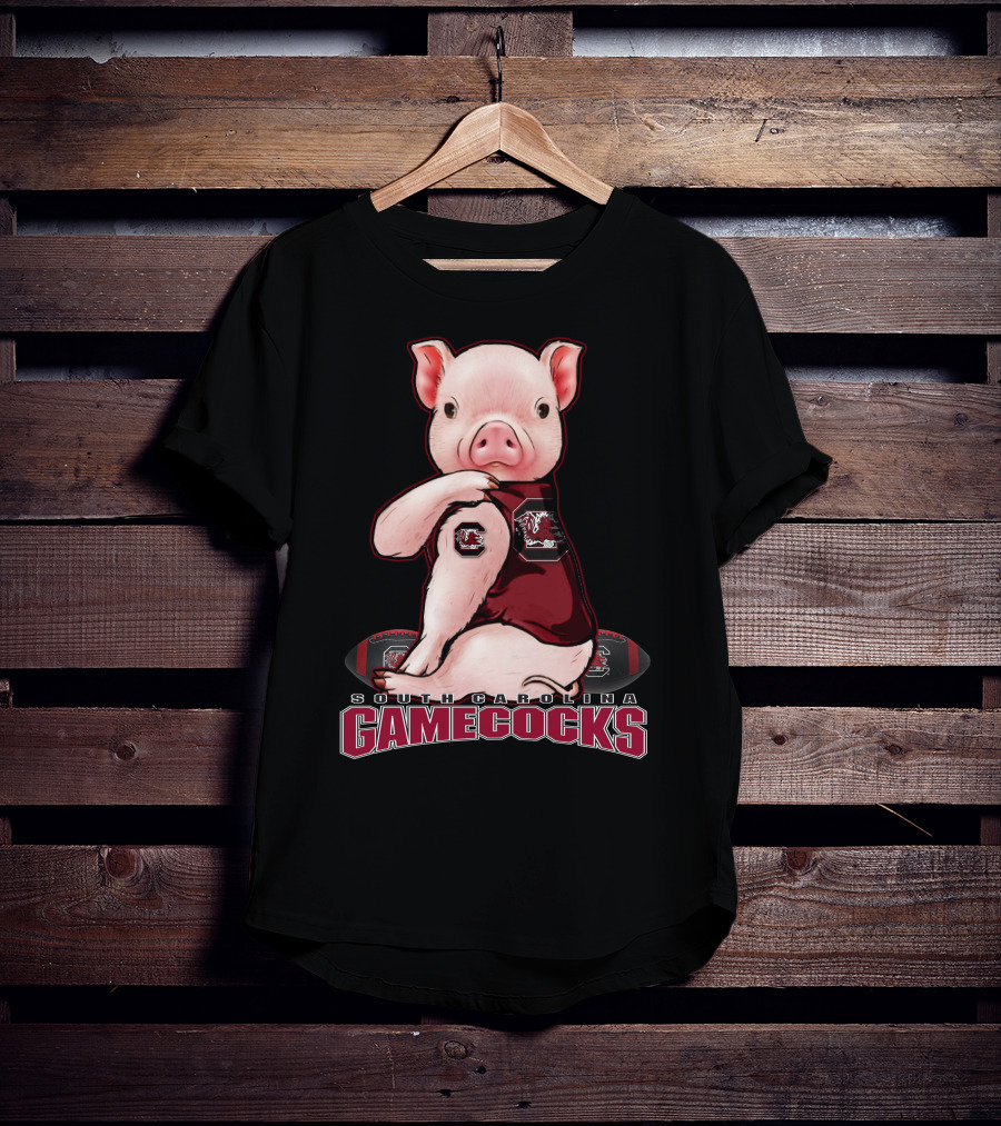 South Carolina Gamecocks Pig Football Fan T-Shirt
