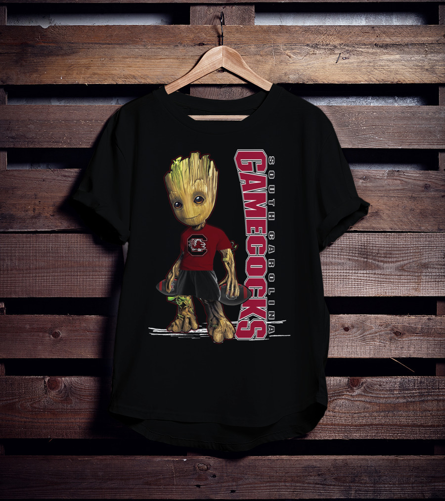 Groot South Carolina Gamecocks Fan With University T-Shirt