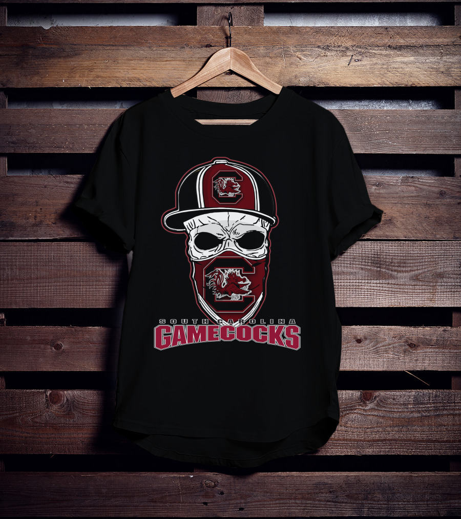 Skull Cap South Carolina Gamecocks T-Shirt