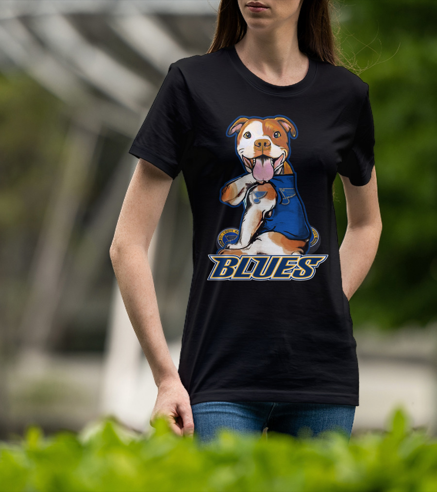 St. Louis Blues Pitbull Hockey Team T-Shirt