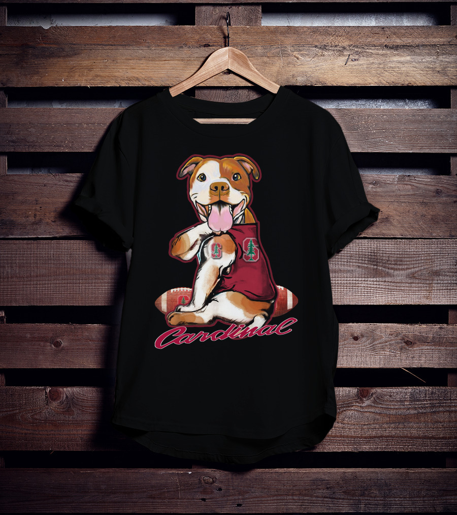 Pitbull Cardinal Stanford Football T-Shirt