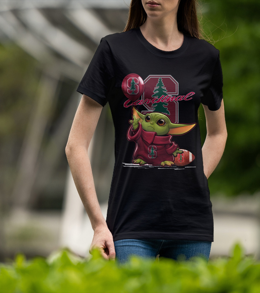 Yoda Stanford Football Cardinal Balloon Baby Jedi Sports Fan T-Shirt