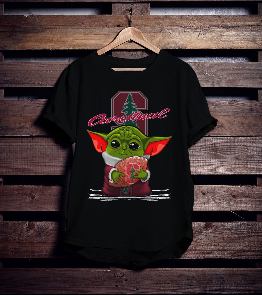 Yoda Stanford Cardinal Football Fans T-Shirt
