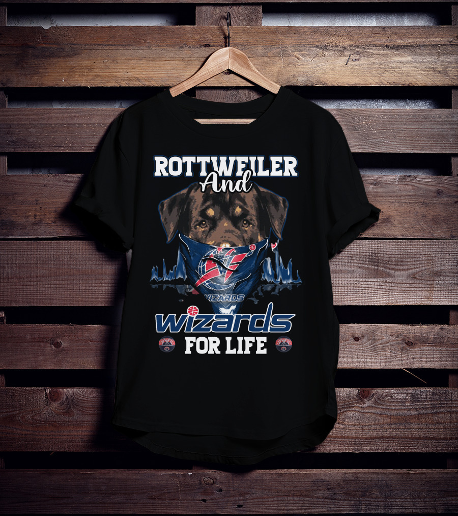 Rottweiler And Wizards For Life Washington Wizards T-Shirt