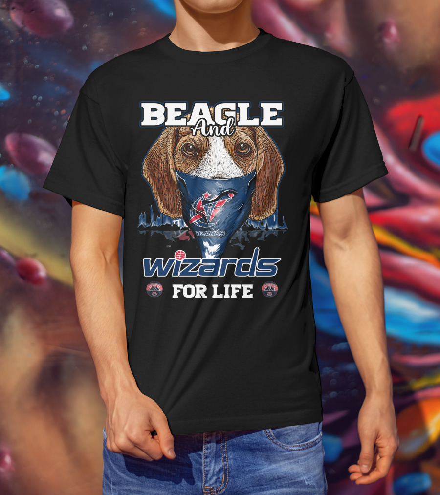 Beagle And Wizards For Life Washington Wizards T-Shirt