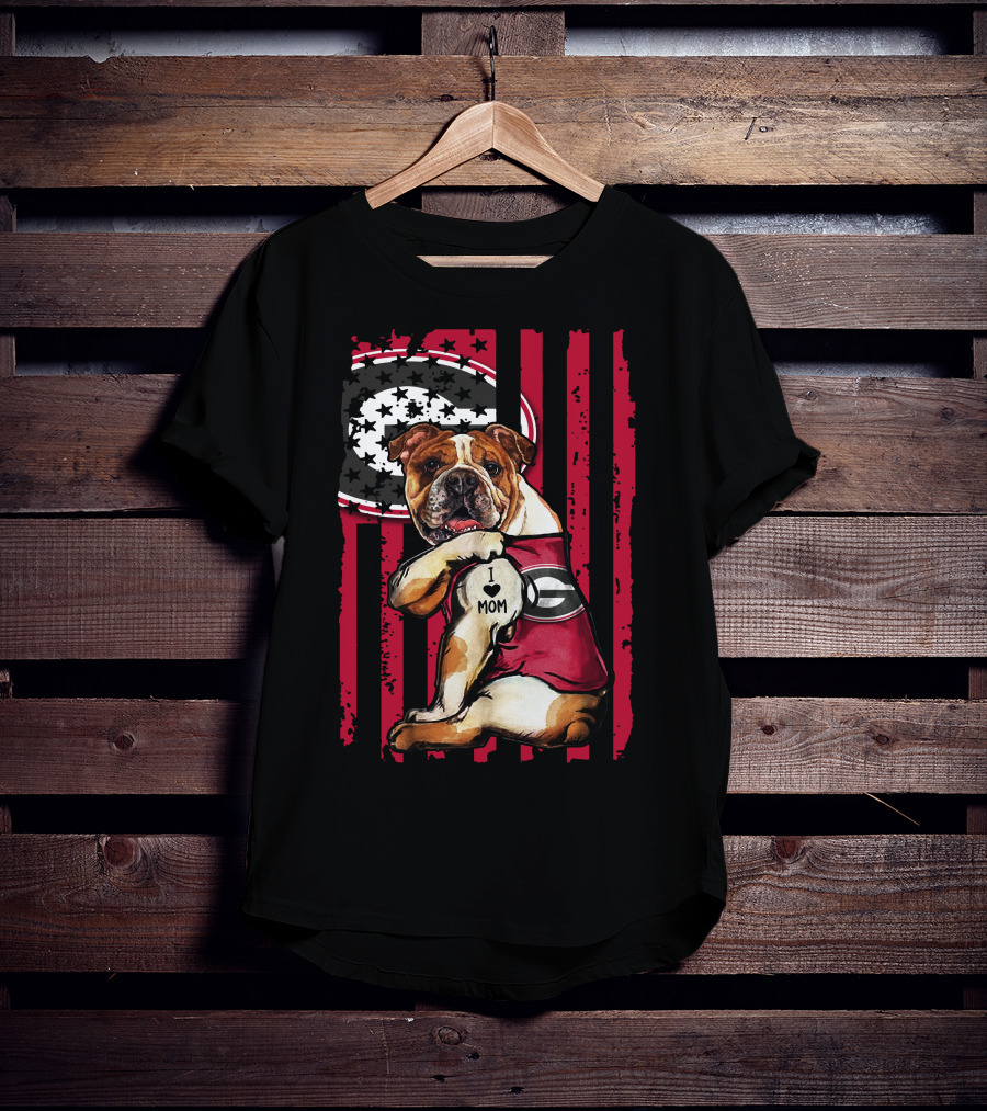 I ♥ Mom Georgia Bulldogs Bulldog Football Pride T-Shirt