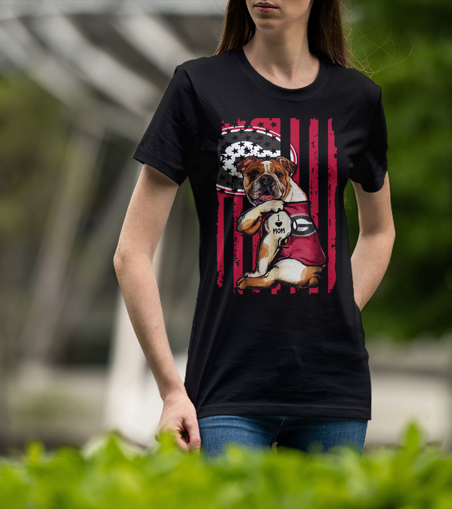 I ♥ Mom Georgia Bulldogs Bulldog Football Pride T-Shirt