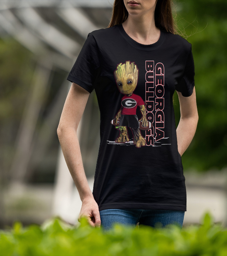 Groot Georgia Bulldogs Football Team Fan T-Shirt
