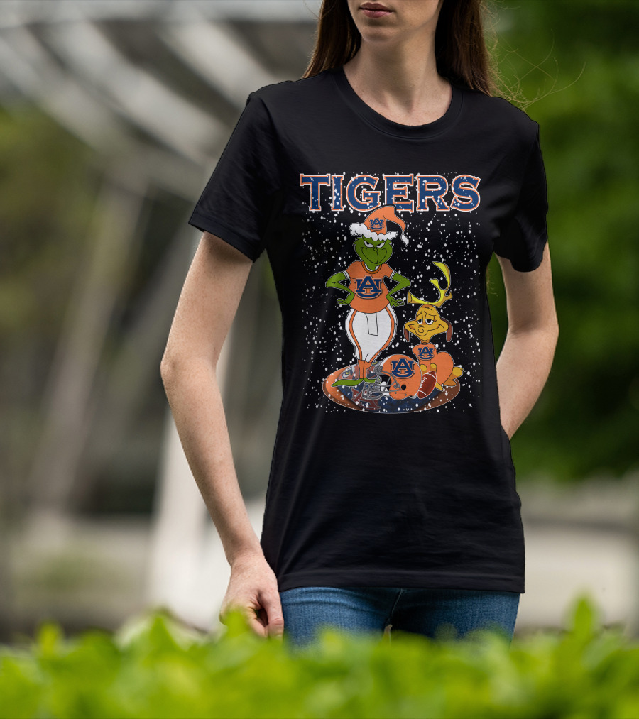 Grinch Auburn Tigers Christmas T-Shirt