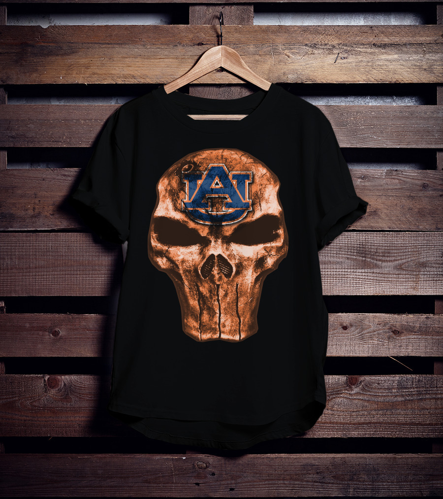 Auburn Tigers Skull T-Shirt