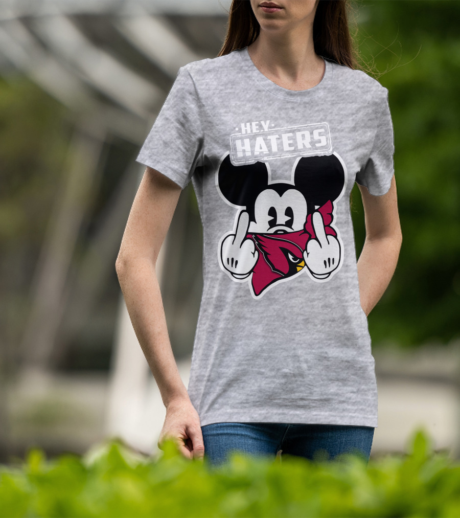 Hey Haters Mickey Arizona Cardinals T-Shirt
