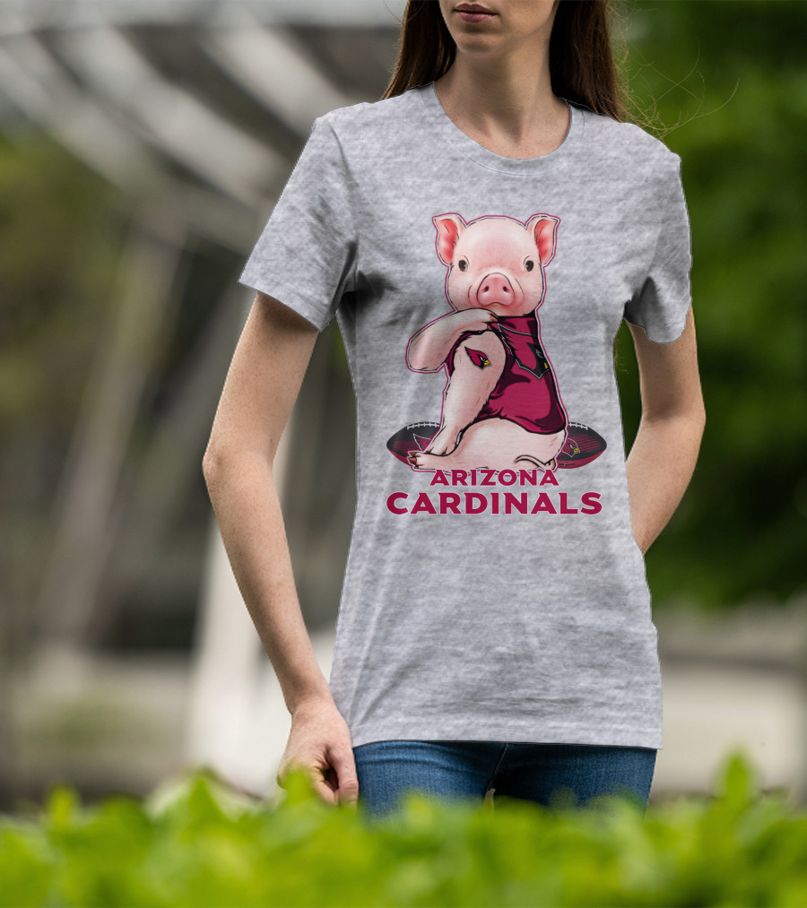 Arizona Cardinals Pig With Football T-Shirt
