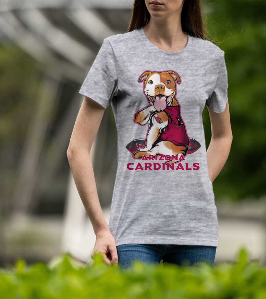 Arizona Cardinals Pitbull Football Fan T-Shirt