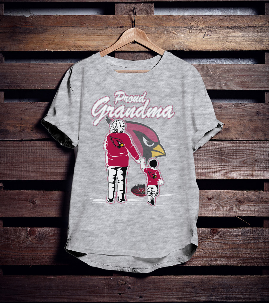 Proud Grandma Arizona Cardinals Family Loyalty Connection T-Shirt