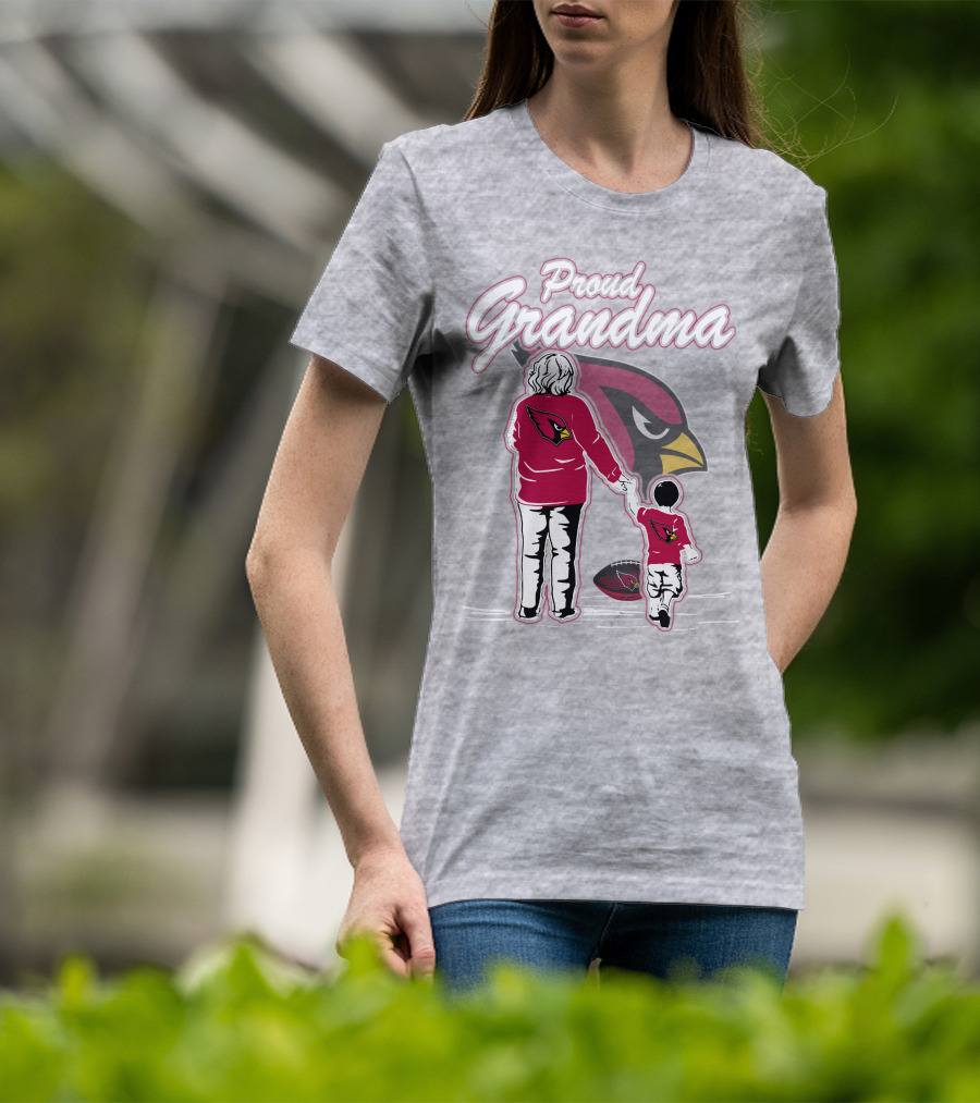 Proud Grandma Arizona Cardinals Family Loyalty Connection T-Shirt