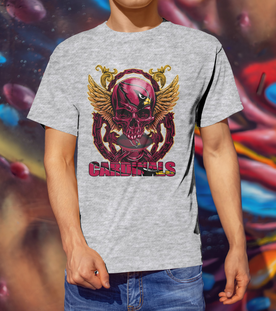 Cardinals Skullfb Arizona Cardinals T-Shirt