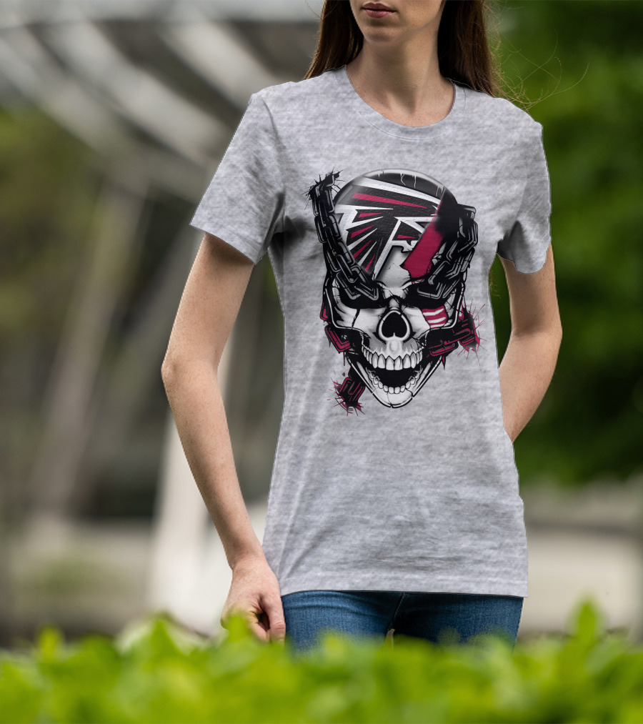 Atlanta Falcons Skull Chain T-Shirt