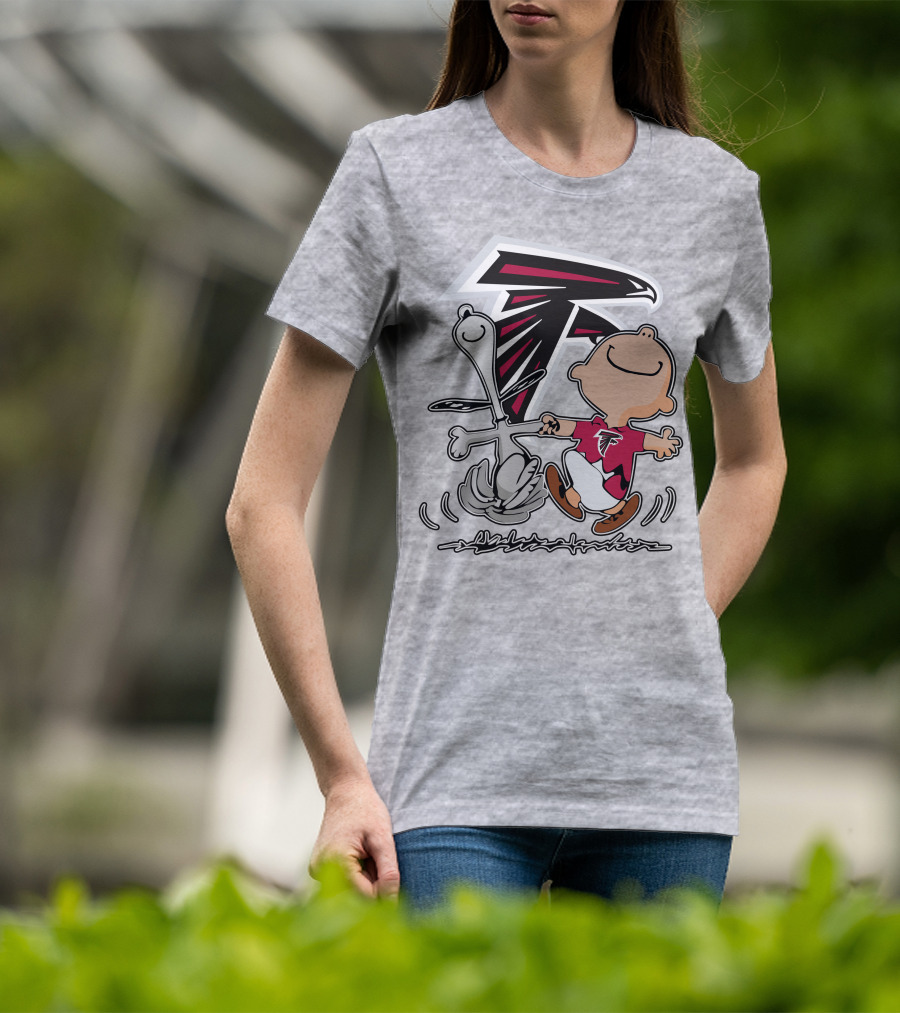 Atlanta Falcons Snoopy Dance Nfl Fan Artwork T-Shirt