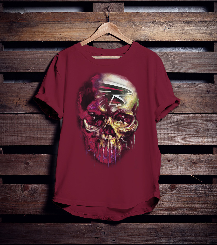 Atlanta Falcons Skull Art T-Shirt