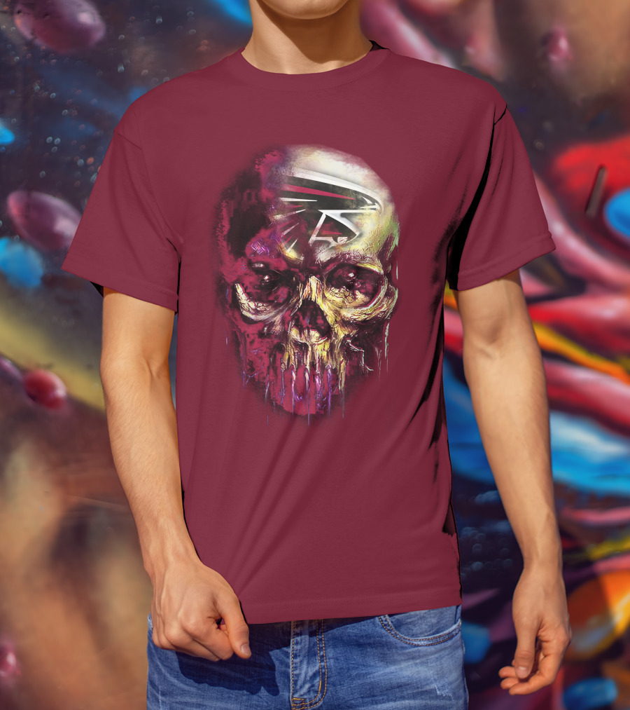 Atlanta Falcons Skull Art T-Shirt