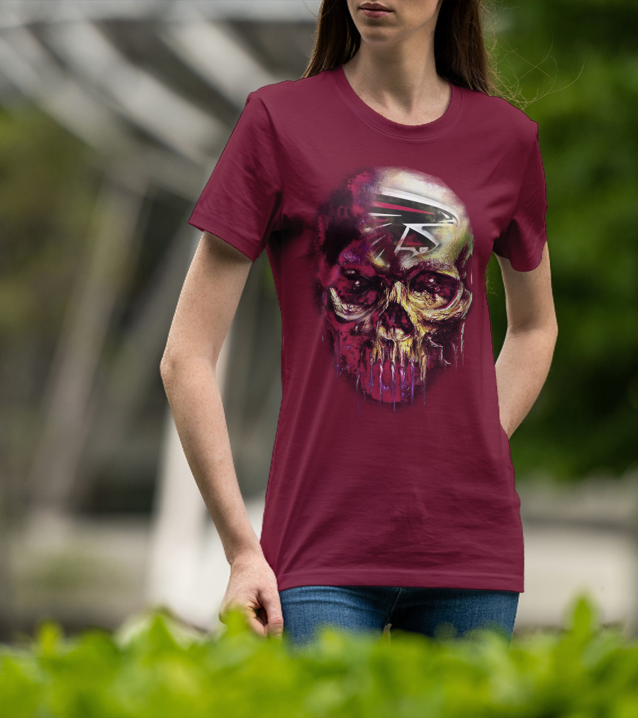 Atlanta Falcons Skull Art T-Shirt