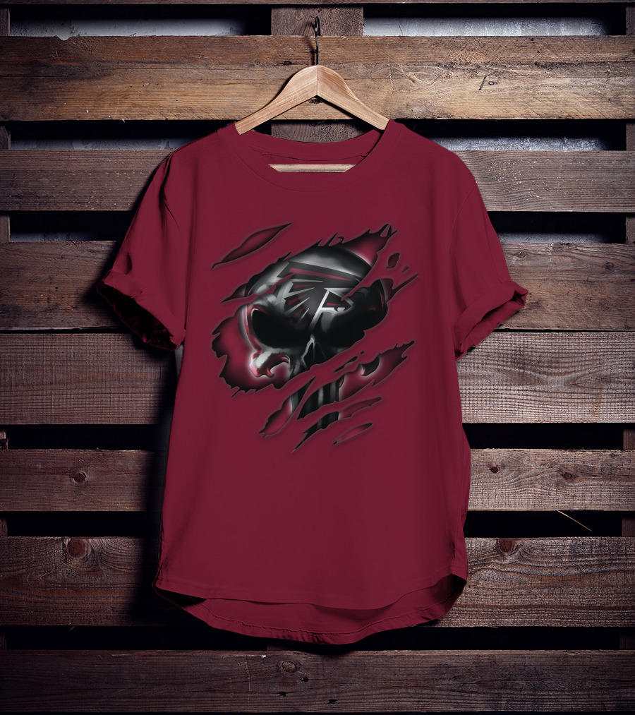 Atlanta Falcons Skull T-Shirt