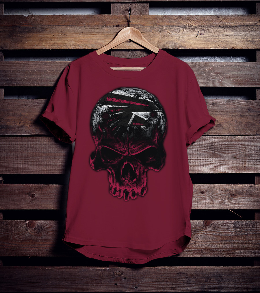 Atlanta Falcons Skull Emblem 67 T-Shirt