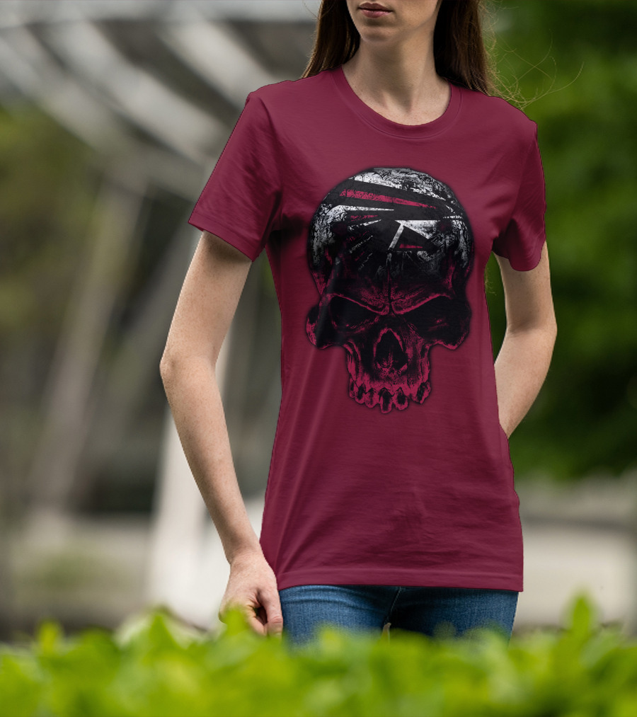 Atlanta Falcons Skull Emblem 67 T-Shirt