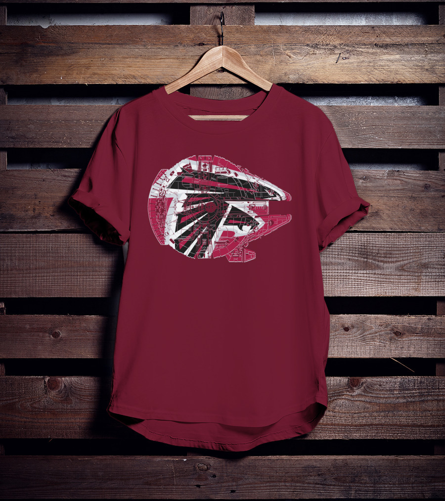 Atlanta Falcons Millennium Falcon 69 Spaceship T-Shirt