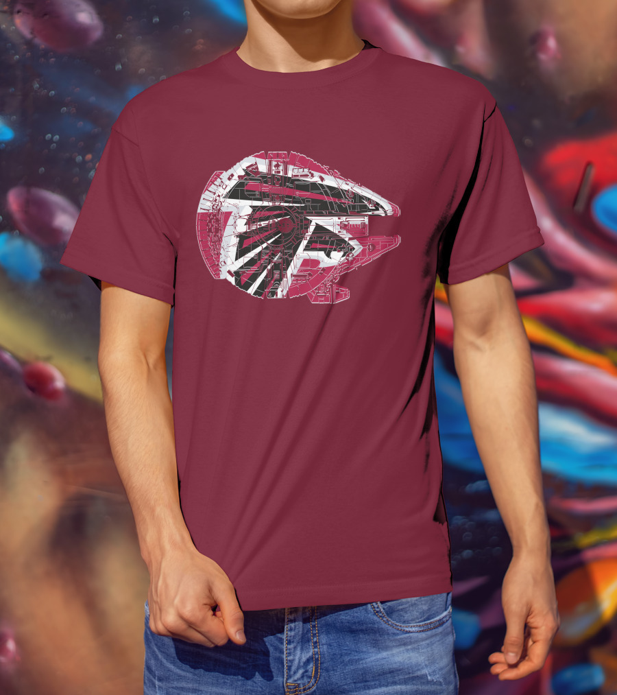 Atlanta Falcons Millennium Falcon 69 Spaceship T-Shirt