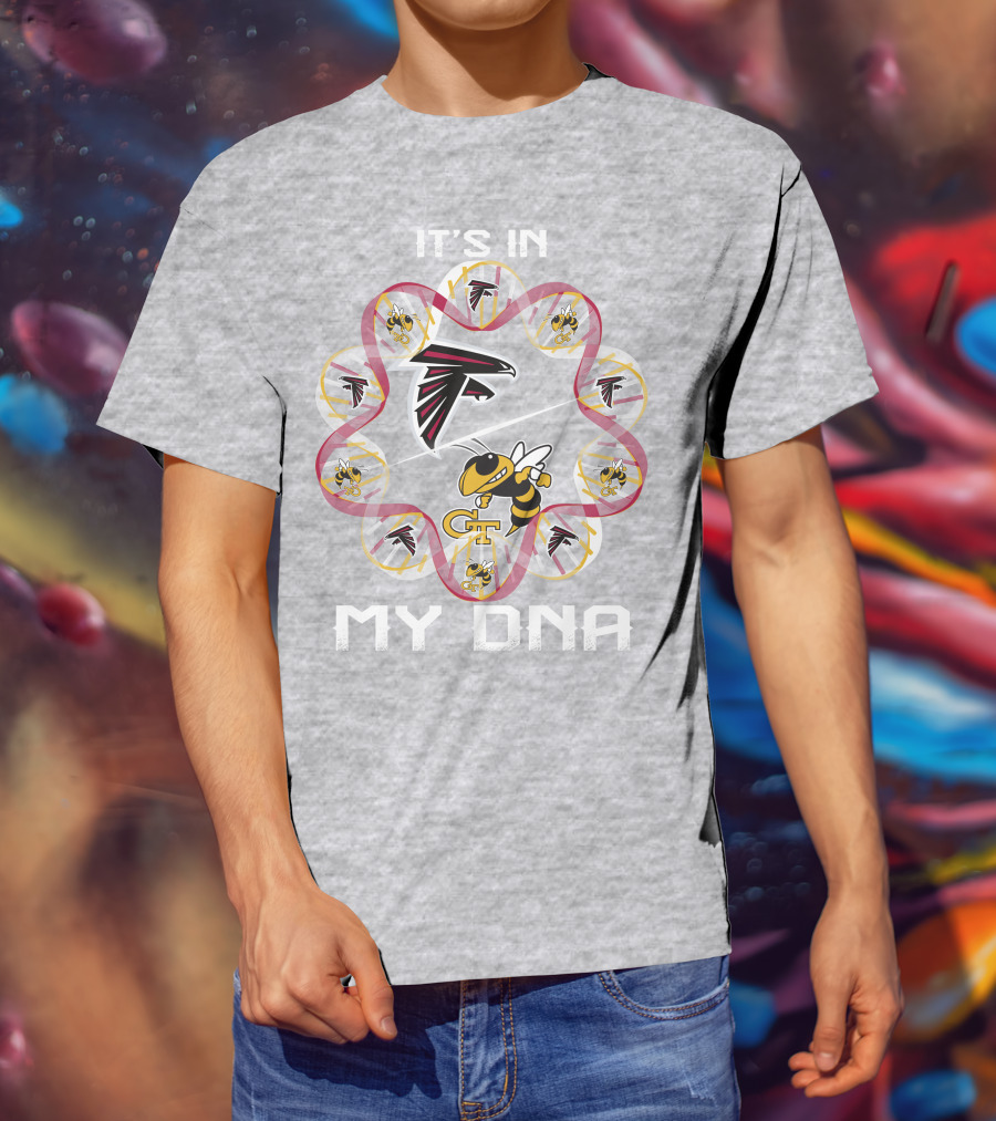 It's In My Dna Atlanta Falcons Georgia Tech T-Shirt