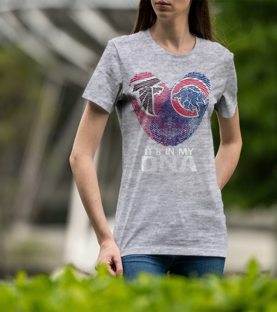 Atlanta Falcons Chicago Cubs It's In My Dna T-Shirt
